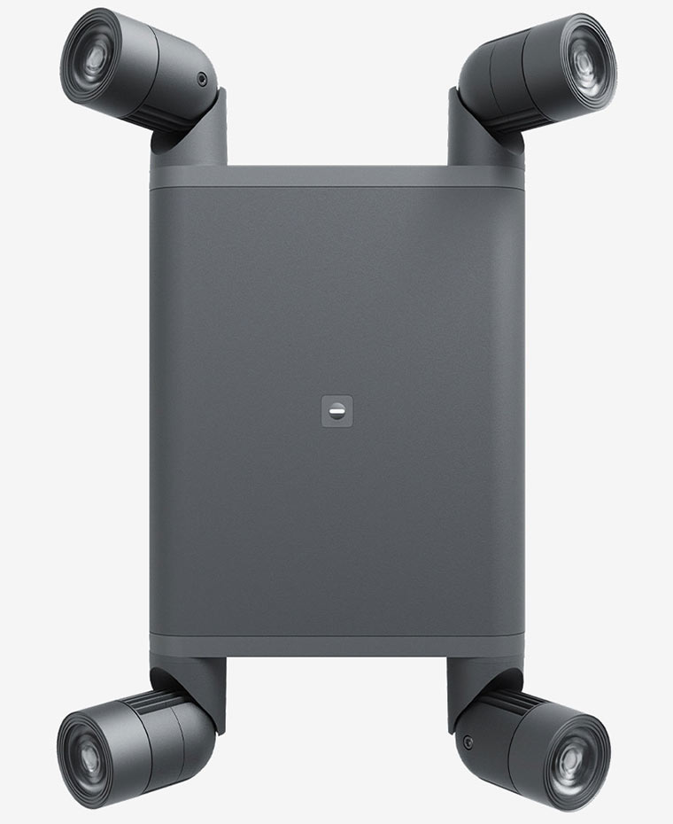 Evolve - Four Lamps - Gray Evenlite Evolve - Four Lamps - Gray